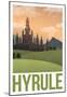 Hyrule Retro Travel Poster-null-Mounted Poster