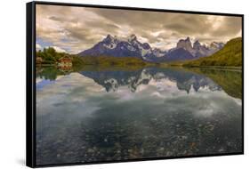 Hysteria Pehoe. Cordillera Del Paine. Torres Del Paine NP. Chile-Tom Norring-Framed Stretched Canvas