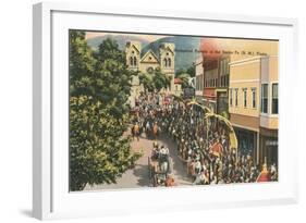 Hysterical Parade in Santa Fe-null-Framed Art Print