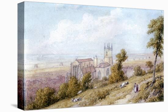 Hythe Church and Martello Tower, 19th Century-William Westall-Stretched Canvas