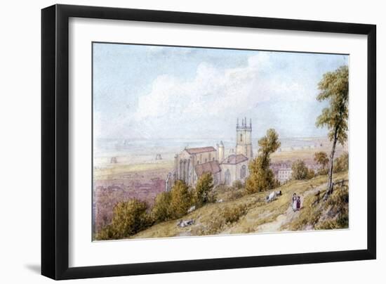 Hythe Church and Martello Tower, 19th Century-William Westall-Framed Giclee Print