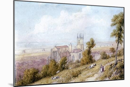 Hythe Church and Martello Tower, 19th Century-William Westall-Mounted Giclee Print