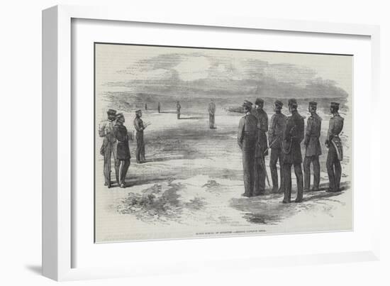 Hythe School of Musketry, Judging Distance Drill-null-Framed Giclee Print