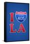 I 405 LA Humor Print Poster-null-Framed Stretched Canvas