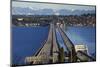 I-90 Bridge, Seattle, Mercer Island, Bellevue, Washington State-William Perry-Mounted Photographic Print