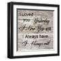 I Always Will-Sheldon Lewis-Framed Art Print