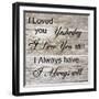 I Always Will-Sheldon Lewis-Framed Art Print