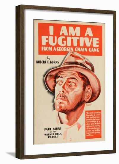 I Am a Fugitive From a Chain Gang, 1932, Directed by Mervyn Leroy-null-Framed Giclee Print