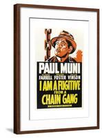 I Am a Fugitive from a Chain Gang, 1932-null-Framed Giclee Print