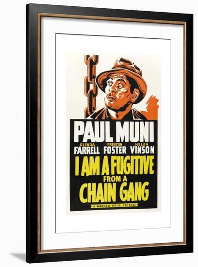 I Am a Fugitive from a Chain Gang, 1932-null-Framed Giclee Print