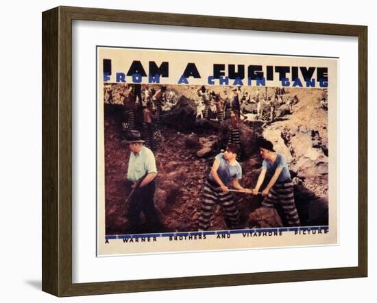 I Am a Fugitive From a Chain Gang, 1932-null-Framed Art Print