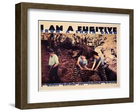 I Am a Fugitive From a Chain Gang, 1932-null-Framed Art Print