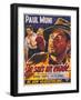 I Am a Fugitive From a Chain Gang, Belgian Movie Poster, 1932-null-Framed Art Print