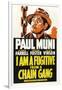 I AM A FUGITIVE FROM A CHAIN GANG, Paul Muni, 1932.-null-Framed Art Print