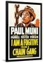 I AM A FUGITIVE FROM A CHAIN GANG, Paul Muni, 1932.-null-Framed Art Print