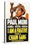 I AM A FUGITIVE FROM A CHAIN GANG, Paul Muni, 1932.-null-Stretched Canvas