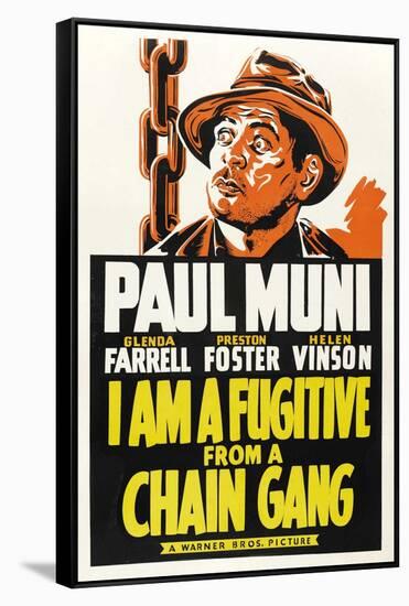 I AM A FUGITIVE FROM A CHAIN GANG, Paul Muni, 1932.-null-Framed Stretched Canvas