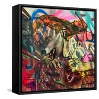 I Am a Wolf-Shark Toof-Framed Stretched Canvas