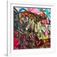 I Am a Wolf-Shark Toof-Framed Art Print