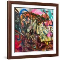 I Am a Wolf-Shark Toof-Framed Art Print