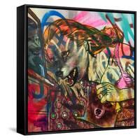 I Am a Wolf-Shark Toof-Framed Stretched Canvas