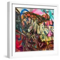 I Am a Wolf-Shark Toof-Framed Art Print