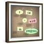 I Am a Work in Progress Quote Saying Bulletin Board-iqoncept-Framed Art Print