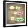 I Am a Work in Progress Quote Saying Bulletin Board-iqoncept-Framed Art Print