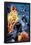 I Am An Avenger No.2: Firestar and Justice Flying-Mike Mayhew-Framed Poster