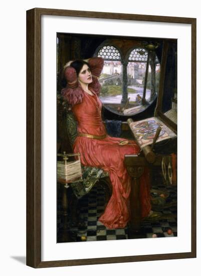 I Am Half Sick of Shadows, C1911-John William Waterhouse-Framed Giclee Print