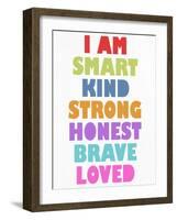 I Am Smart 2-Ann Bailey-Framed Art Print