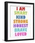 I Am Smart 2-Ann Bailey-Framed Art Print