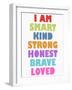 I Am Smart 2-Ann Bailey-Framed Art Print