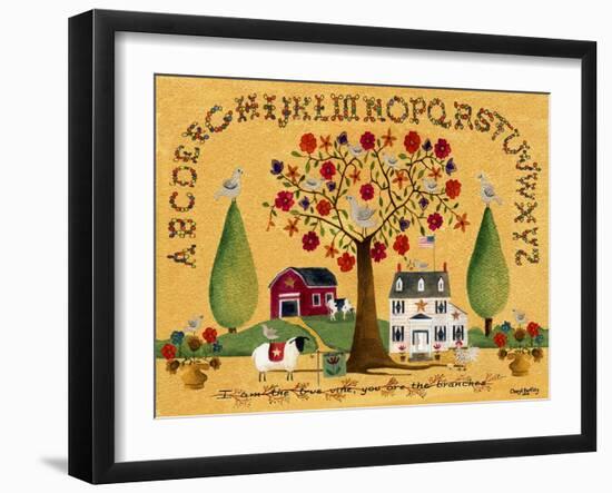 I am the True Vine Lang-Cheryl Bartley-Framed Giclee Print