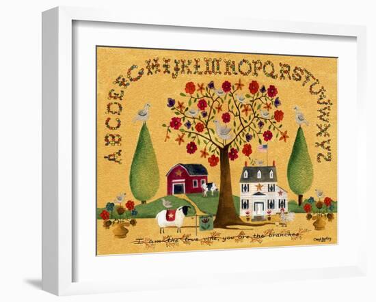 I am the True Vine Lang-Cheryl Bartley-Framed Giclee Print