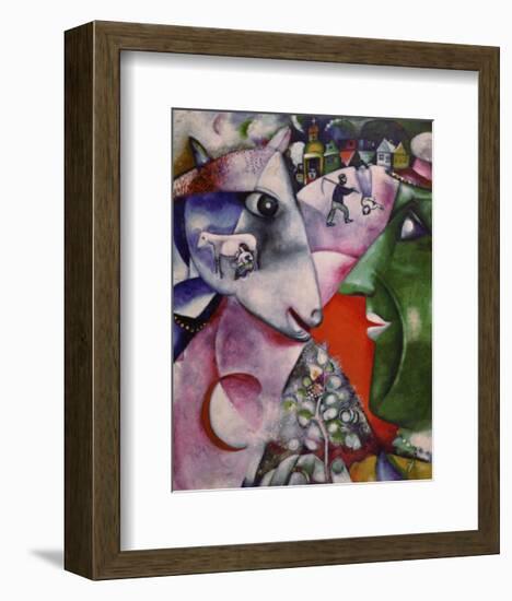 I and the Village, 1911-Marc Chagall-Framed Art Print