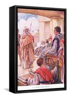 "I Appeal Unto Caesar"-Arthur A. Dixon-Framed Stretched Canvas
