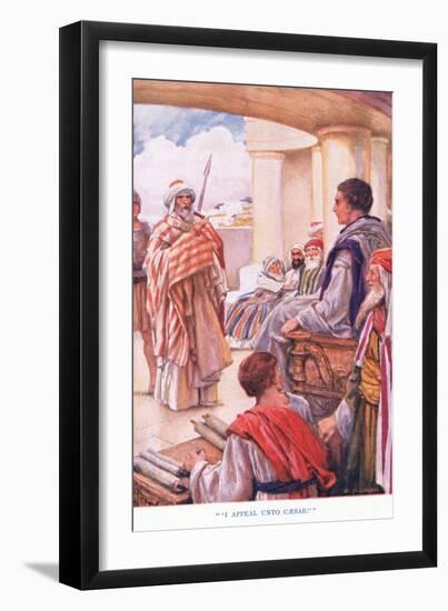 "I Appeal Unto Caesar"-Arthur A. Dixon-Framed Giclee Print