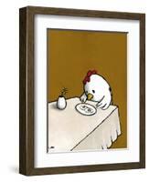 I Asked for Scrambled-Luke Chueh-Framed Art Print