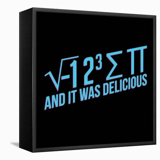 I ate some pi-IFLScience-Framed Stretched Canvas