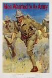 Men Wanted for the Army Recruitment Poster-I.B. Hazelton-Stretched Canvas