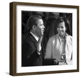 I, Barack Hussein Obama...-Celebrity Photography-Framed Art Print