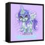 I Believe in Mermaids CutieCorn-Sheena Pike Art And Illustration-Framed Stretched Canvas