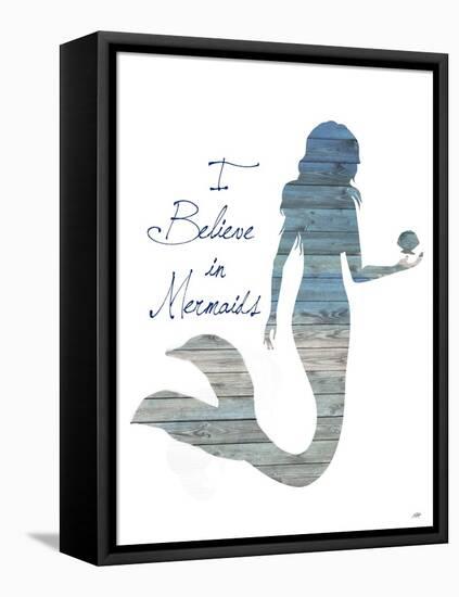 I Believe in Mermaids-Julie DeRice-Framed Stretched Canvas