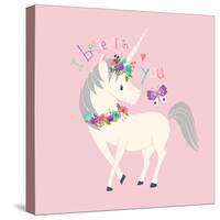 I Believe in You Unicorn-Heather Rosas-Stretched Canvas