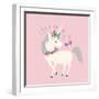 I Believe in You Unicorn-Heather Rosas-Framed Art Print