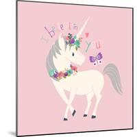 I Believe in You Unicorn-Heather Rosas-Mounted Art Print