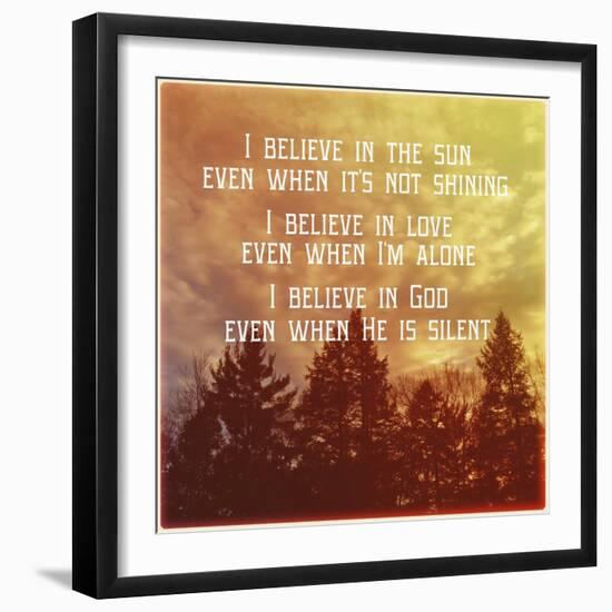 I Believe Main-Vintage Skies-Framed Giclee Print