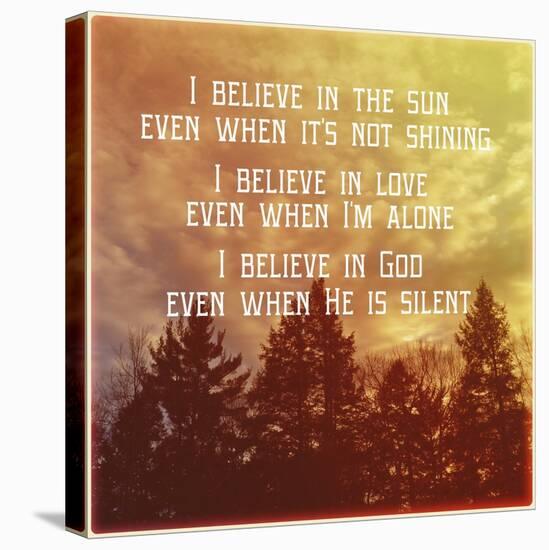 I Believe Main-Vintage Skies-Stretched Canvas