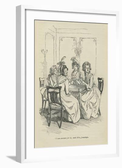 I can answer for it, said Mrs Jennings, 1896-Hugh Thomson-Framed Giclee Print